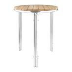 Ronde essen en aluminium tafel 60cm | 72(h) x 60(Ø)cm, Zakelijke goederen, Verzenden, Nieuw in verpakking