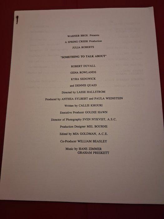 SOMETHING TO TALK ABOUT  - Julia Robert , Robert Duavall, Verzamelen, Film en Tv