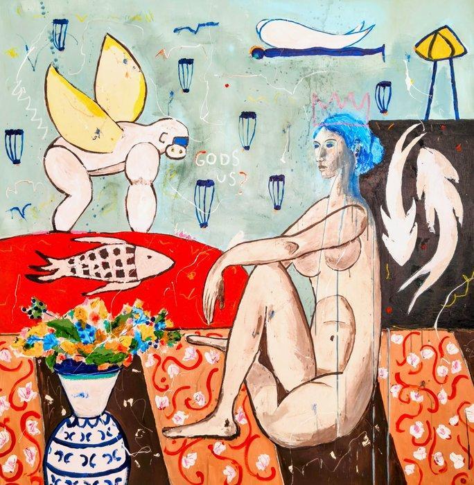 Alfonso Sánchez - We look like fools - XXL - NO Reserve, Antiek en Kunst, Kunst | Schilderijen | Modern