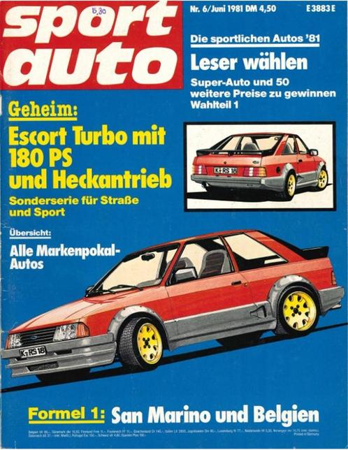 1981 SPORT AUTO MAGAZINE 06 DUITS, Boeken, Auto's | Folders en Tijdschriften, Ophalen of Verzenden