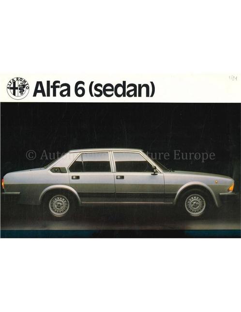 1983 ALFA ROMEO ALFA 6 LEAFLET ENGELS, Boeken, Auto's | Folders en Tijdschriften