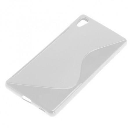 TPU Case voor Sony Xperia Z3+ Transparant wit, Télécoms, Télécommunications Autre, Envoi