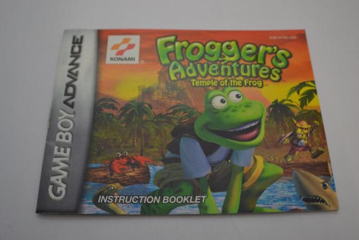 Froggers Adventures - Temple of the Frog (GBA USA MANUAL), Games en Spelcomputers, Spelcomputers | Nintendo Consoles | Accessoires