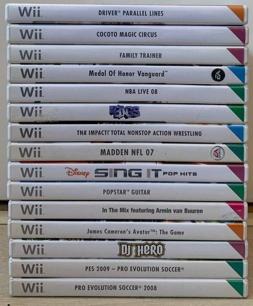 Nintendo - Wii [Silver Shell] - 15 Games & Accessories -, Games en Spelcomputers, Spelcomputers | Overige Accessoires