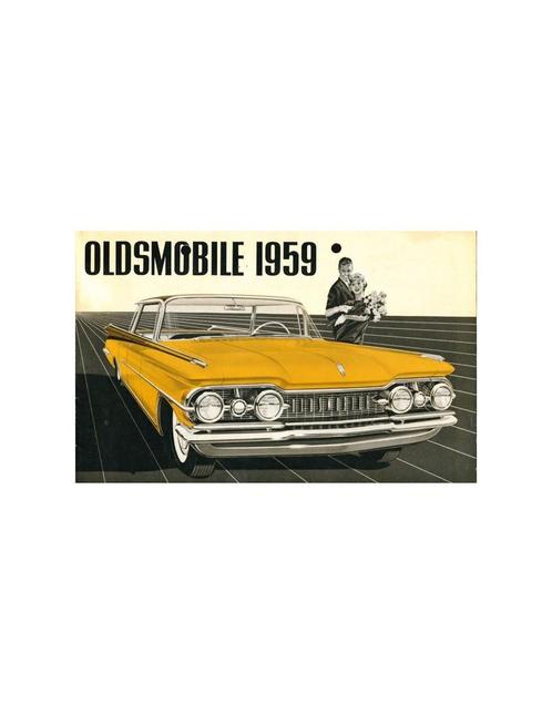 1959 OLDSMOBILE SERIES 88 / SERIES 98 PROGRAMMA BROCHURE, Boeken, Auto's | Folders en Tijdschriften