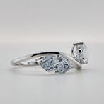 Zonder minimumprijs - Ring - 14 karaat Witgoud - 2.07ct. tw., Nieuw