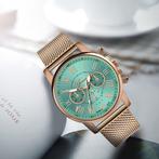 Luxe Horloge voor Dames - Modieus Kwarts Uurwerk Mesh Bandje, Verzenden, Nieuw, Geneva