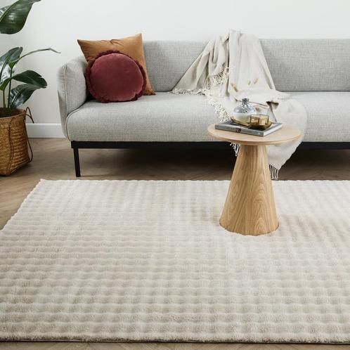 Hoogpolig vloerkleed Pompom Fur - Crèmewit - 200 x 290 cm, Huis en Inrichting, Stoffering | Tapijten en Vloerkleden, Nieuw, Verzenden