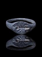 Oud-Romeins Rare Military Ant Seal Ring (Zonder