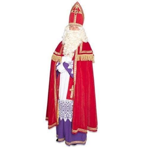 Sinterklaaspak Compleet Fluweel met Mijter 5 delig, Hobby & Loisirs créatifs, Articles de fête, Envoi