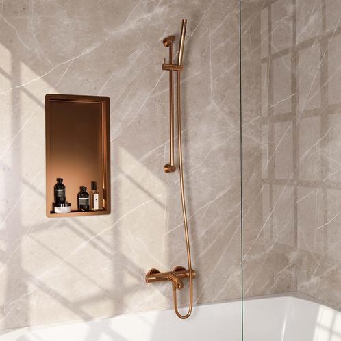 Opbouwset Bad- en Douchekraan Brauer Carving Thermostatisch, Doe-het-zelf en Bouw, Sanitair, Kraan, Nieuw, Ophalen of Verzenden