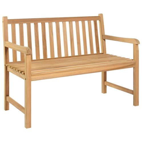vidaXL Tuinbank 114 cm massief teakhout, Tuin en Terras, Tuinsets en Loungesets, Nieuw, Verzenden