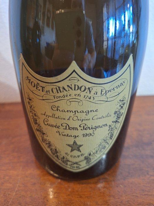 1990 Dom Pérignon - Champagne Brut - 1 Fles (0,75 liter), Verzamelen, Wijnen