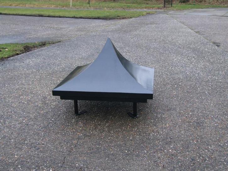 Schoorsteenkap Schoorsteenkappen., Doe-het-zelf en Bouw, Dakpannen en Dakbedekking, Zwart, Nieuw, Metaal