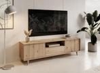 Meubella TV-Meubel Fuzeta eiken 180 cm, Huis en Inrichting, Kasten |Televisiemeubels, Overige materialen, Verzenden, 150 tot 200 cm