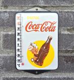 Coca Cola Drink emaille thermometer, Verzenden, Nieuw