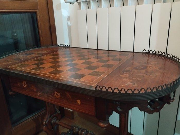 Schaaktafel - Walnoot, Antiquités & Art, Curiosités & Brocante