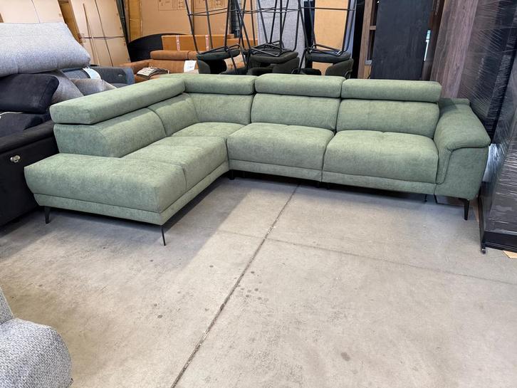 Lenon, hoeksalon met relax (nieuw, A-keuze), Huis en Inrichting, Zetels | Zetels, Nieuw, Metaal, Stof
