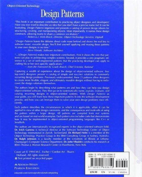 Design patterns / Addison Wesley professional computing, Boeken, Taal | Engels, Gelezen, Verzenden