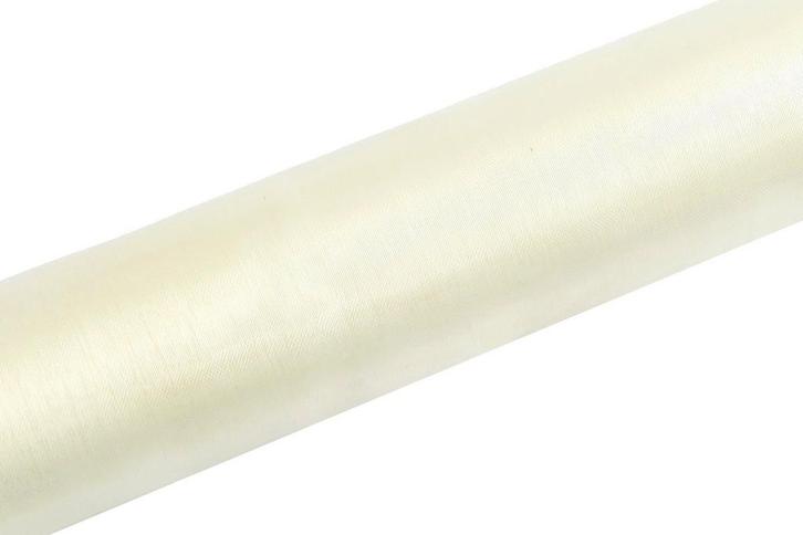 Wit Pastel Organza Stof 16cm 9m, Hobby en Vrije tijd, Feestartikelen, Nieuw, Verzenden