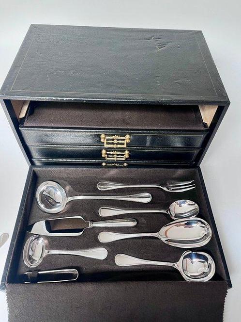 Christofle - Ménagère pour 12 personnes (129) - Perles -, Antiek en Kunst, Antiek | Meubels | Tafels