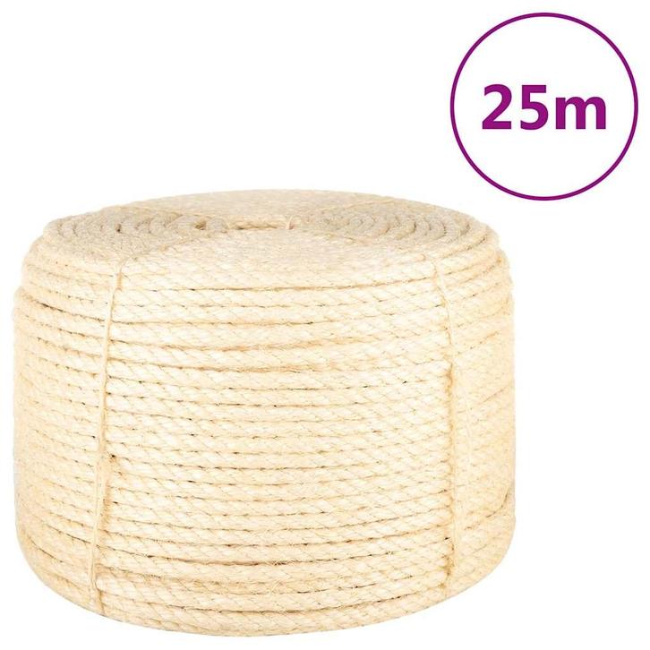 vidaXL Touw 12 mm 25 m 100% sisal, Doe-het-zelf en Bouw, IJzerwaren en Bevestigingsmiddelen, Nieuw, Verzenden