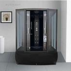 Stoomcabine met massagebad - rechthoekig - zwart b, Ophalen, Nieuw