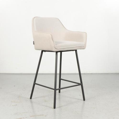 Barkruk Lycksele - Grijs - 4-poot onderstel, Huis en Inrichting, Stoelen, Gebruikt, Ophalen of Verzenden