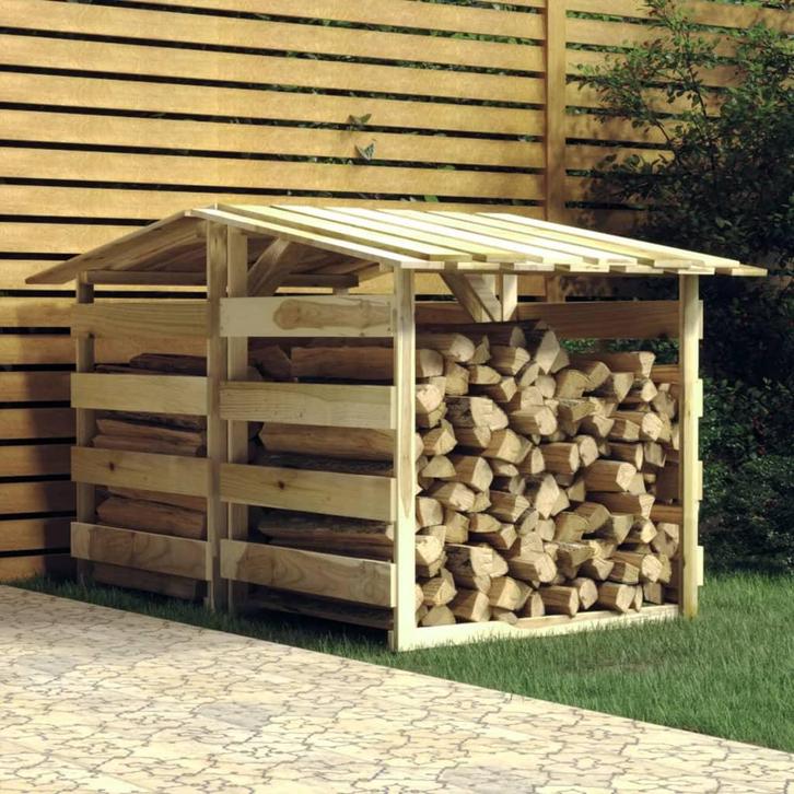 vidaXL Pergolas met dak 2 st 100x90x100 cm geïmpregneerd, Jardin & Terrasse, Poteaux, Poutres & Planches, Envoi