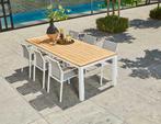 Suns Tutti tuinset wit met Monte Vari tuintafel teak blad |