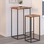 vidaXL Table dappoint 50x40x2,5cm bois massif acacia, Maison & Meubles, Tables | Tables de salon, Neuf, Verzenden