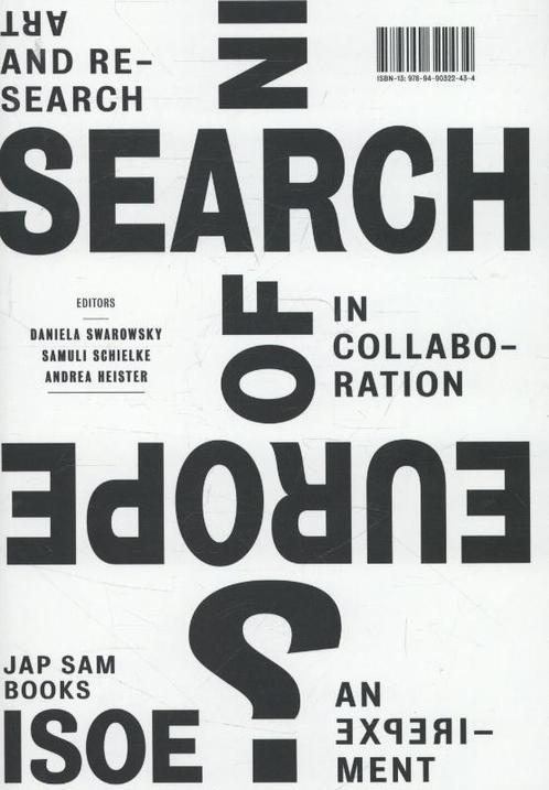 In search of Europe? / An experiment 9789490322434, Boeken, Taal | Engels, Zo goed als nieuw, Verzenden