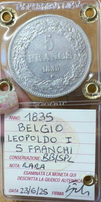 België. Leopold I. 5 Francs 1835, Postzegels en Munten, Munten | Nederland