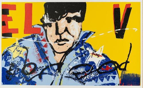 Herman Brood Zeefdruk: Elvis, Antiquités & Art, Art | Lithographies & Sérigraphies, Enlèvement ou Envoi