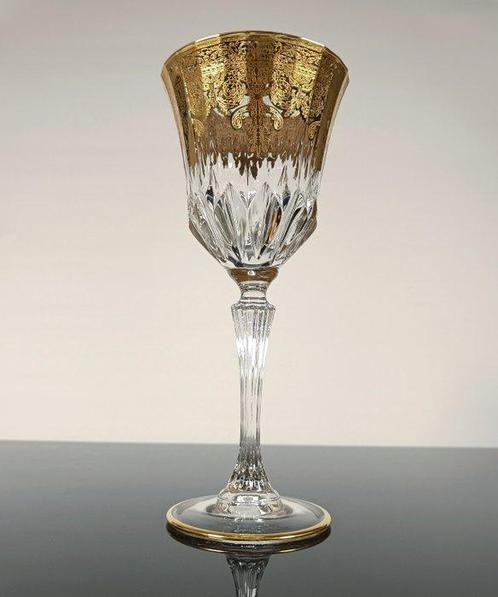 Kelk (6) - MIDA - 24 kt goud - Handgeschilderd Gouden, Antiek en Kunst, Antiek | Meubels | Tafels