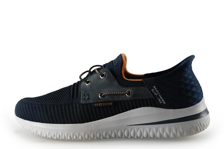 Skechers Instappers in maat 44 Blauw | 5% korting, Kleding | Heren, Schoenen, Blauw, Zo goed als nieuw, Overige typen, Verzenden