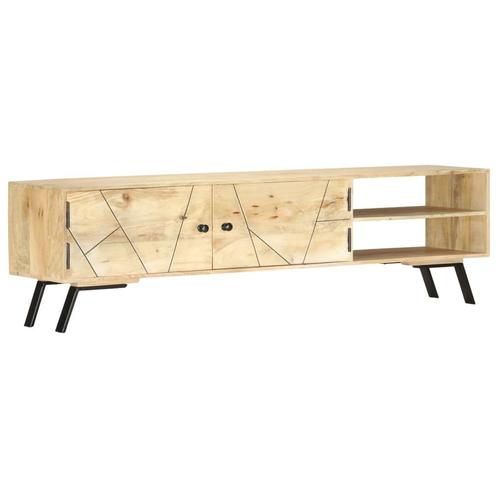 vidaXL Tv-meubel 140x30x40 cm massief mangohout, Huis en Inrichting, Kasten |Televisiemeubels, Nieuw, Verzenden