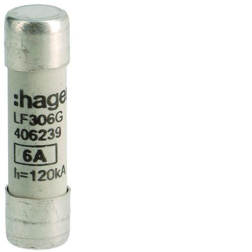 Hager Industriële Cilindrische Zekering 6A 500V 10x38mm gG -, Doe-het-zelf en Bouw, Elektriciteit en Kabels, Verzenden