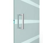 U-greep rond voor glazen deur ø 25mm - L: 325x300mm - RVS, Doe-het-zelf en Bouw, Deuren en Vliegenramen, Verzenden, Nieuw