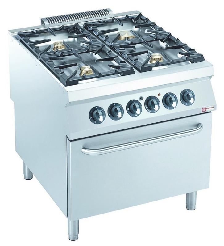 Gasfornuis | 4 Branders | 3x 6kW + 1x 10kW | Met, Zakelijke goederen, Horeca | Keukenapparatuur, Nieuw in verpakking, Verzenden