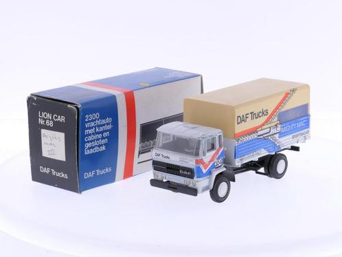 Schaal 1:50 Lion Car DAF vrachtauto met kantel-cabine en..., Hobby & Loisirs créatifs, Voitures miniatures | 1:50, Enlèvement ou Envoi