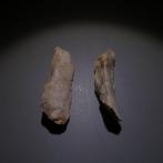 Neolithisch 2 vuurstenen. 6,7 cm L. Mes - 5000 v.Chr. Bijl