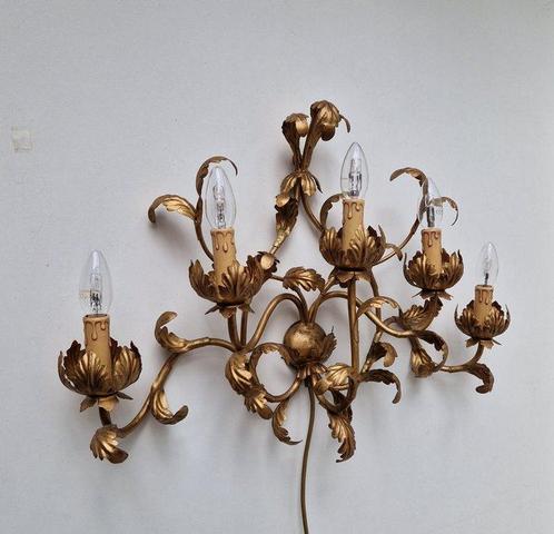 Hans Kögl stijl Wandlamp met acanthusbladeren -, Huis en Inrichting, Overige Huis en Inrichting