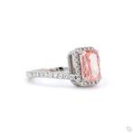 Bague de fiançailles Platine - 2.55ct. tw. Rose Diamant, Bijoux, Sacs & Beauté