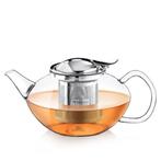 Theepot Borosilicaatglas met RVS filter - 1550 ml, Ophalen of Verzenden, Nieuw