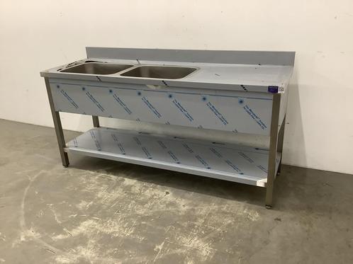 RVS Spoeltafel Dubbel met Onderschap – Stevige Horecatafel, Zakelijke goederen, Horeca | Keukenapparatuur, Nieuw in verpakking