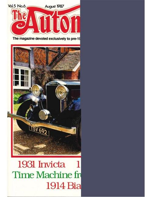 1987 THE AUTOMOBILE MAGAZINE 06, Livres, Autos | Brochures & Magazines, Enlèvement ou Envoi
