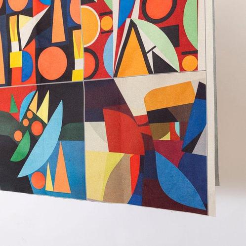 6 œuvres abstraites fantastiques - Tapisserie (6) - 93 cm -, Antiek en Kunst, Kunst | Designobjecten
