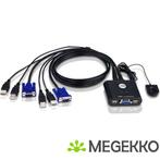 ATEN mini KVM switch 2-port USB CS22U, Computers en Software, Verzenden, Nieuw