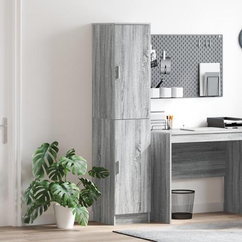 vidaXL Hoge Kast Grijs Sonoma 35x39x168 cm Gelaagd Hout, Maison & Meubles, Armoires | Dressoirs, Envoi